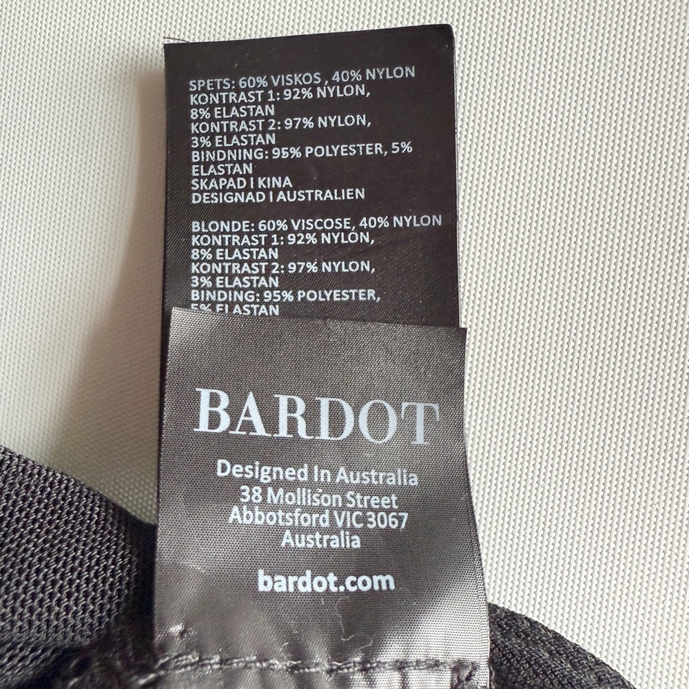 Bardot Farrah Lace Bodysuit in Black Size Medium NEW with Tags - Picture 11 of 16